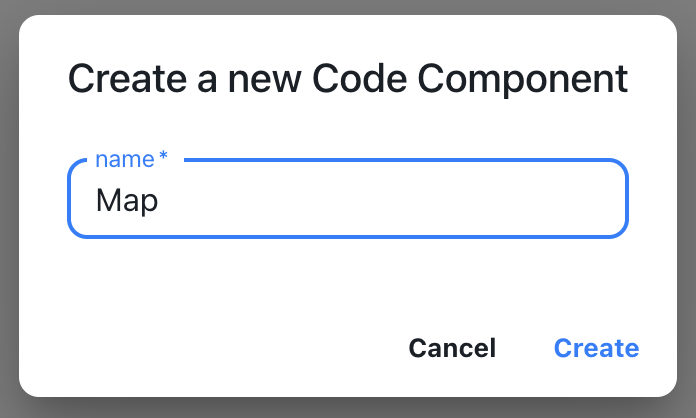 Name custom component